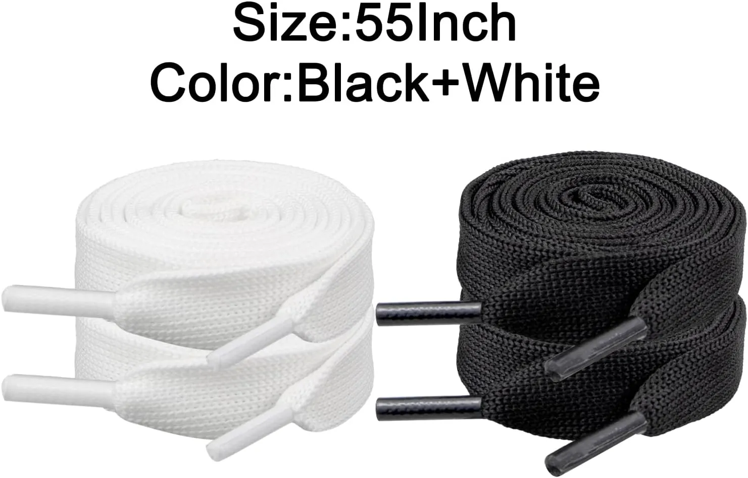 2 Pairs Shoelaces for Alexander McQueen Flat Shoe Laces Replacement Sneaker Shoes