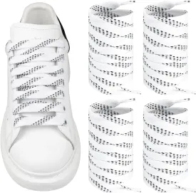 2 Pairs Shoelaces for Alexander McQueen Flat Shoe Laces Replacement Sneaker Shoes