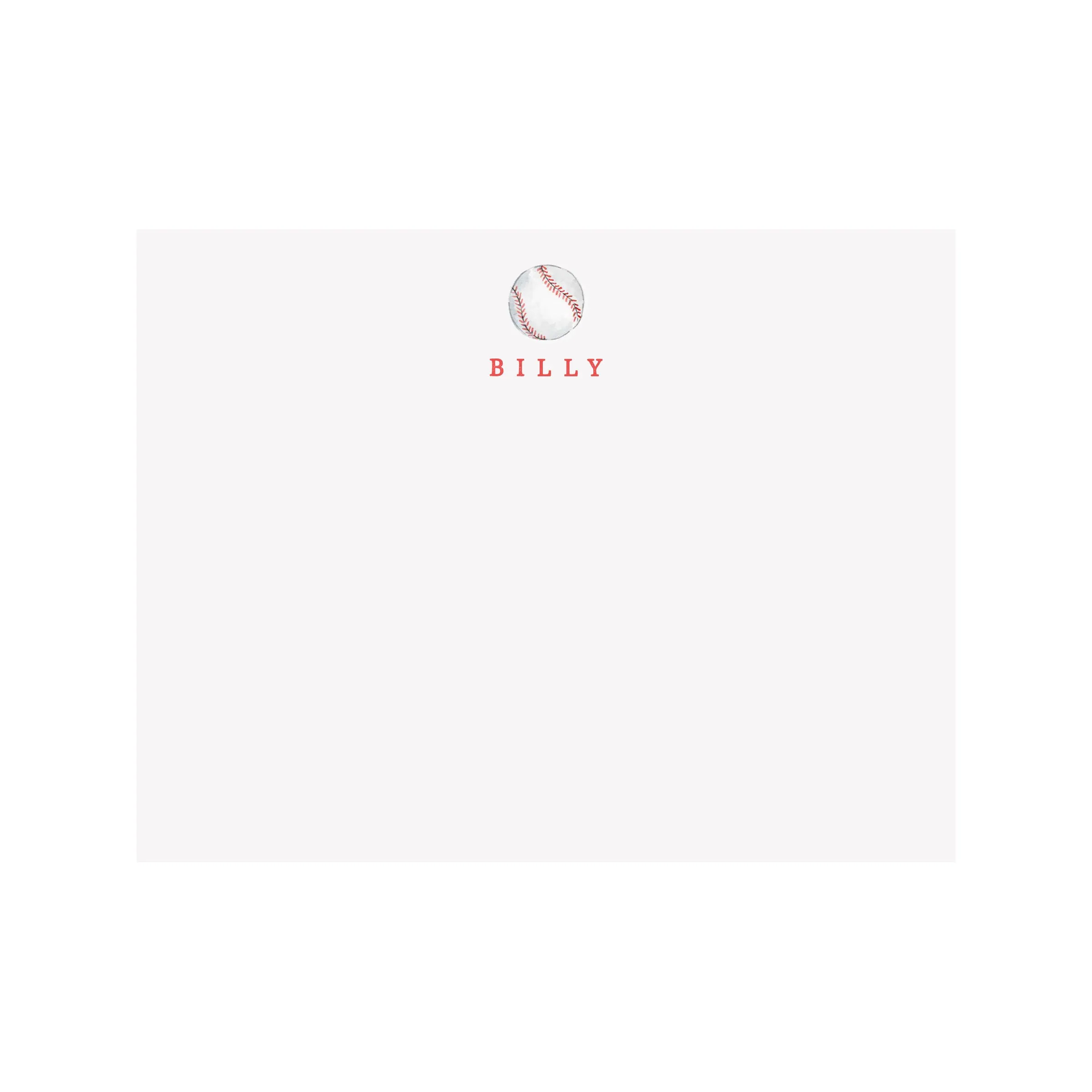 Baseball Stationery