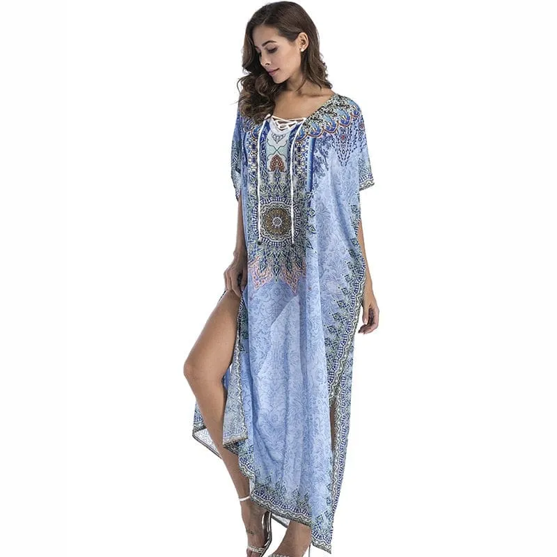 Chiffon Bohemian Beach Maxi Dress