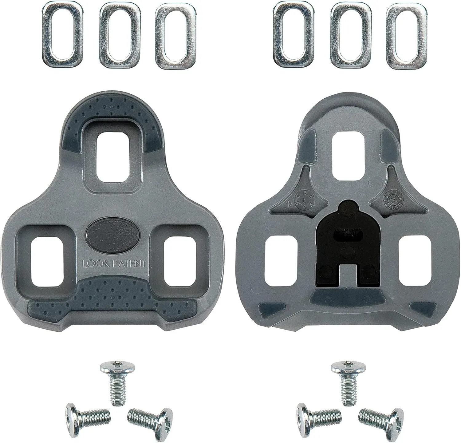 Look Cycle - KEO Grip Cycling Cleats with Memory Positioner Function - Compatible with All Pedals on The Market - Anti-Slip TPU Surface