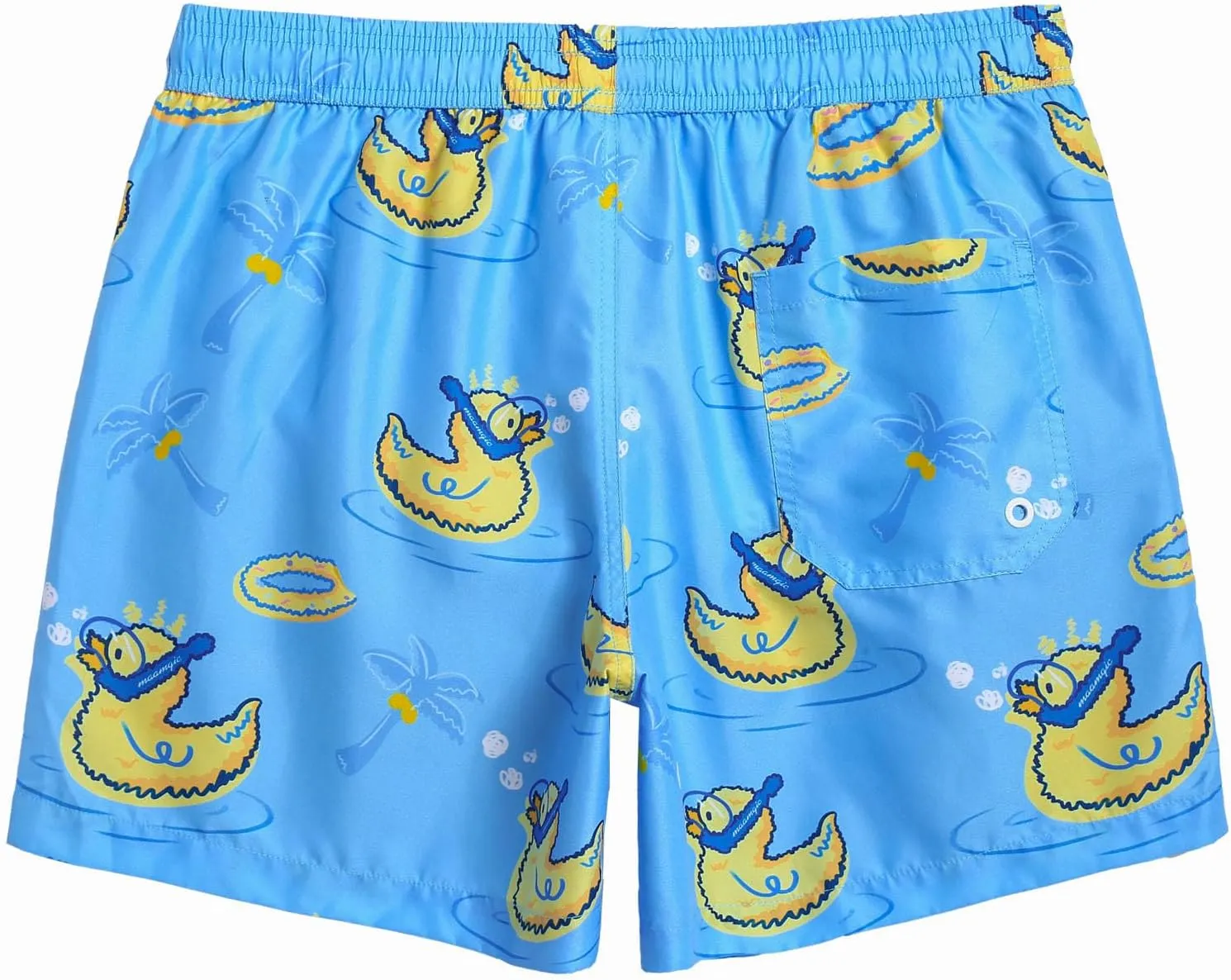 maamgic Mens Swim Trunks 5" with Mesh Lining Quick Dry Bathing Suits for Men Swim Shorts Swimwear