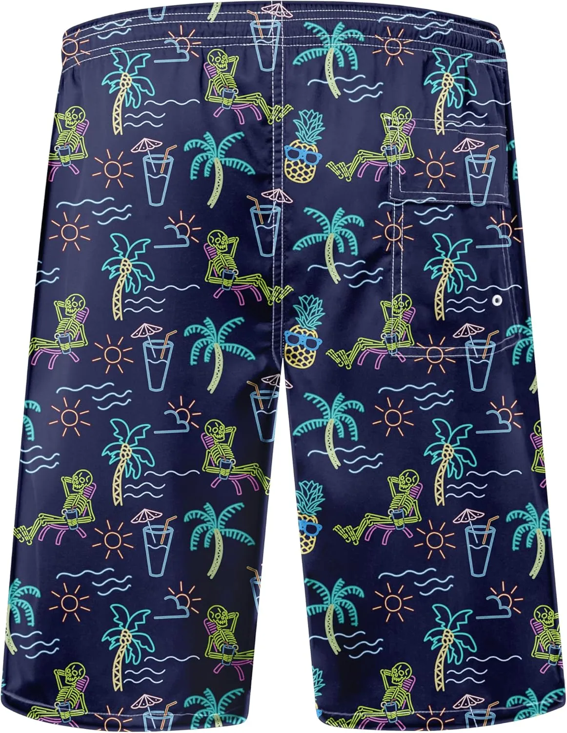 Mens Swim Trunks Quick Dry Board Shorts with Mesh Lining, Breathable Surf Beach Shorts Swimwear Bathing Suits