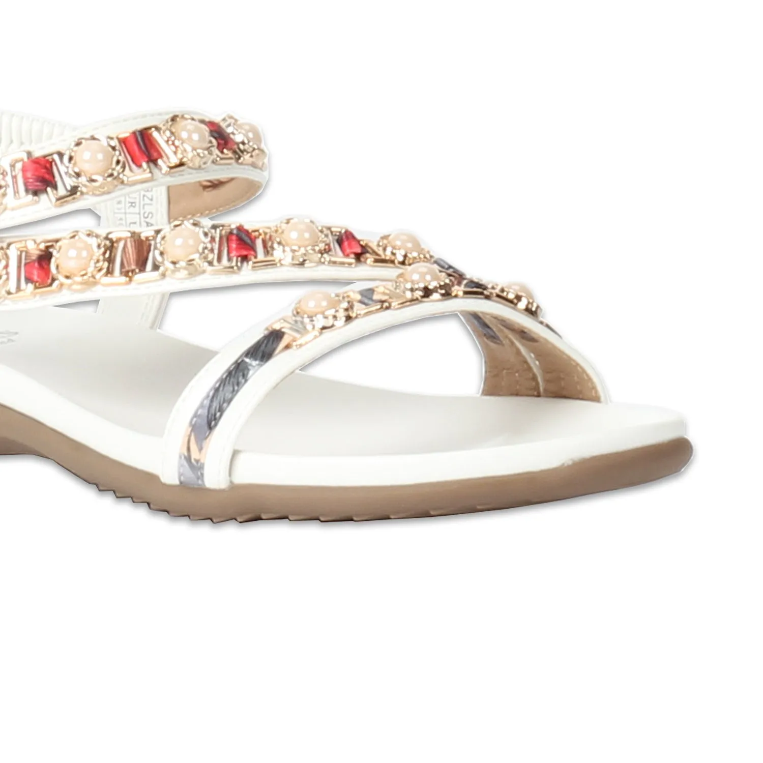 Multi colored Jeweled Sandals for Women