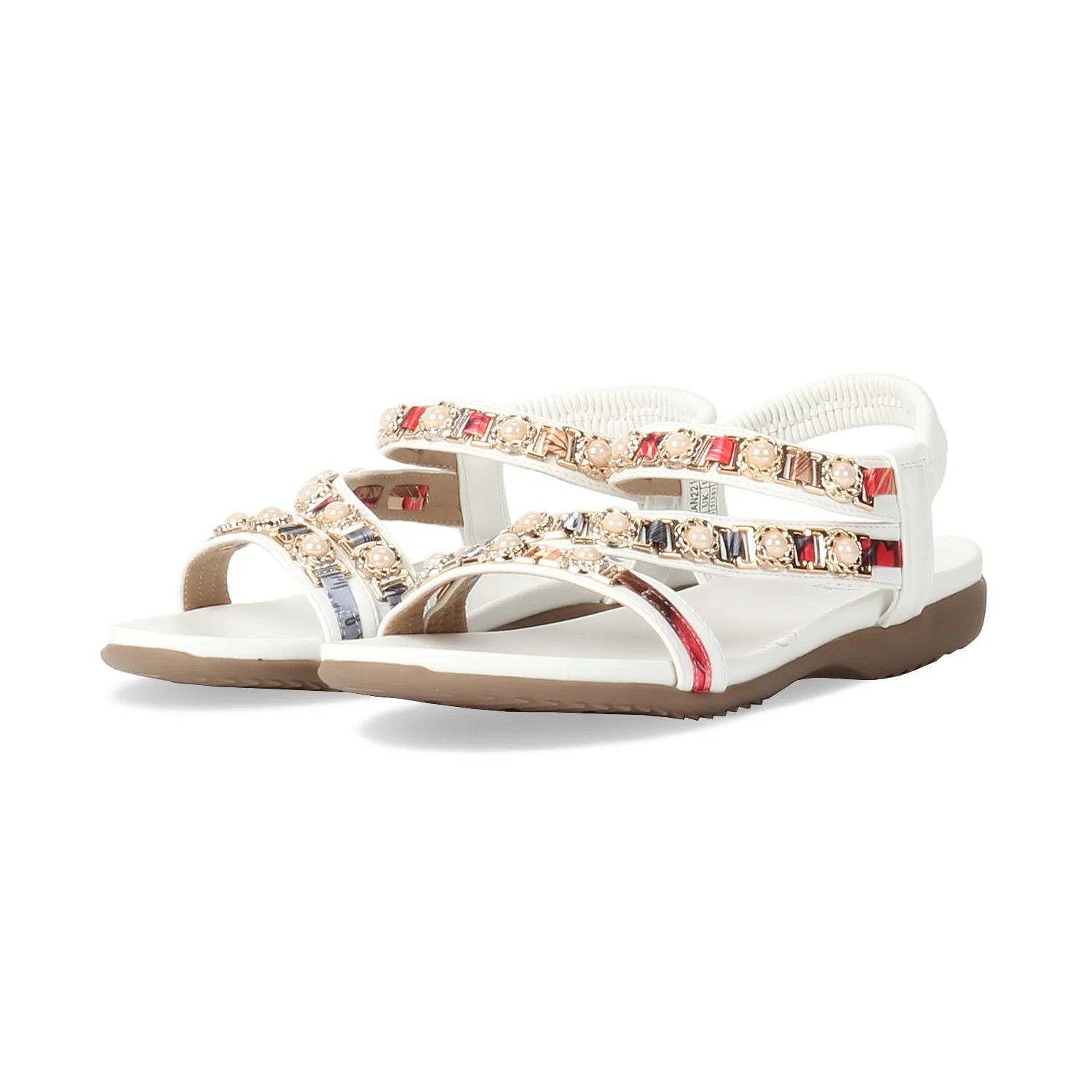 Multi colored Jeweled Sandals for Women