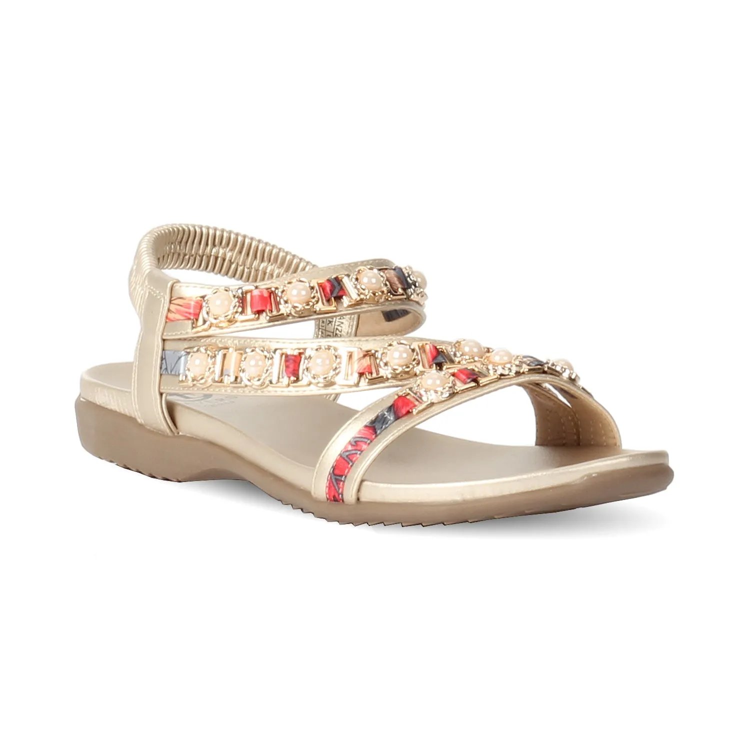 Multi colored Jeweled Sandals for Women