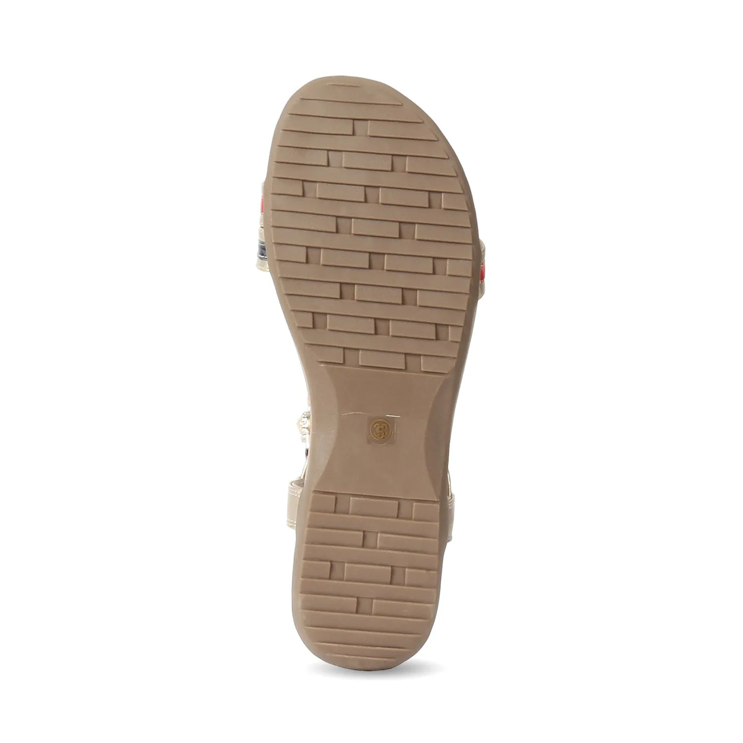 Multi colored Jeweled Sandals for Women