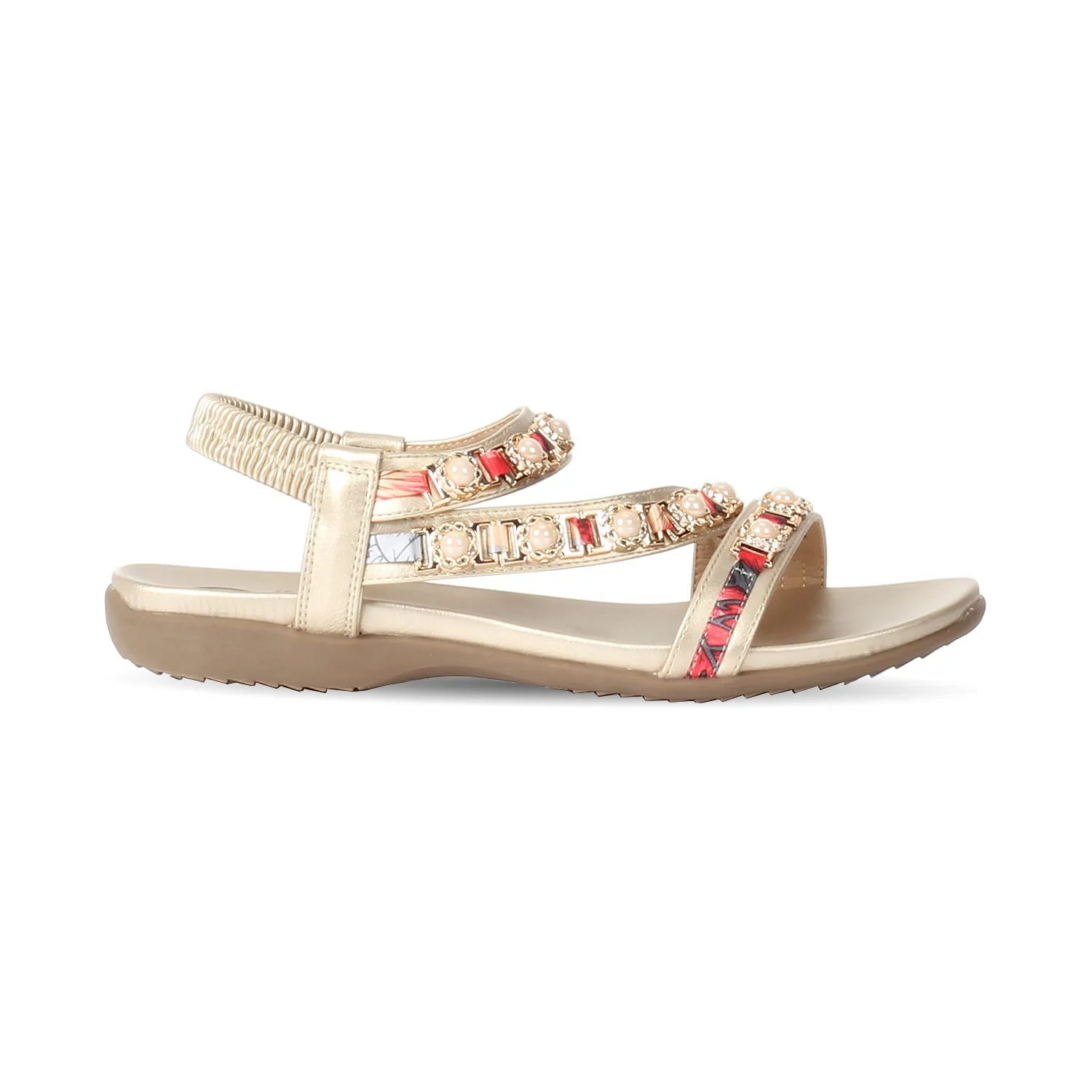 Multi colored Jeweled Sandals for Women